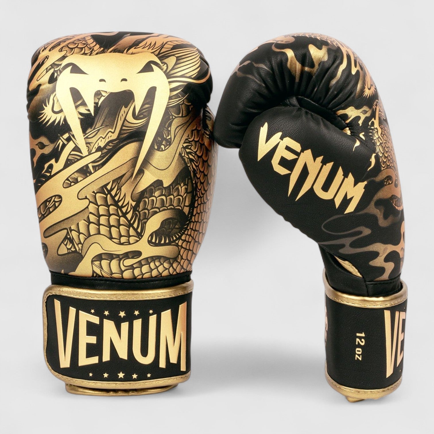 VENUM Dragon's Flight Boksehansker - Svart/Bronze - CombatStore.no