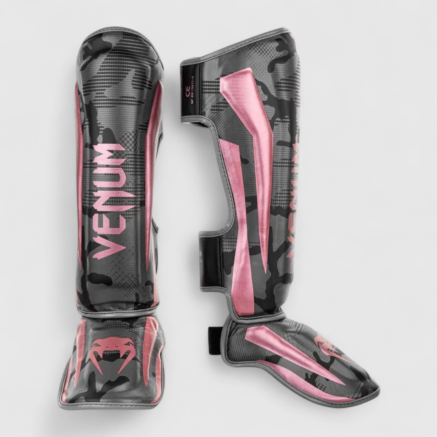 VENUM Elite Legg og Vristbeskytter - Svart/Rosa - CombatStore.no
