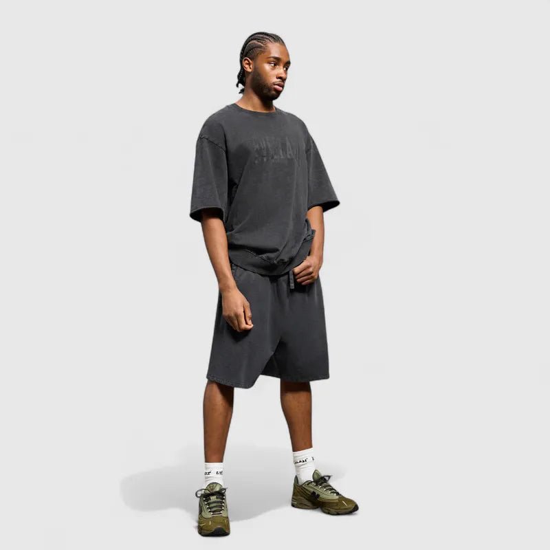 EVERLAST WASHED BAGGY FIT SWEAT SHORTS - CombatStore.no