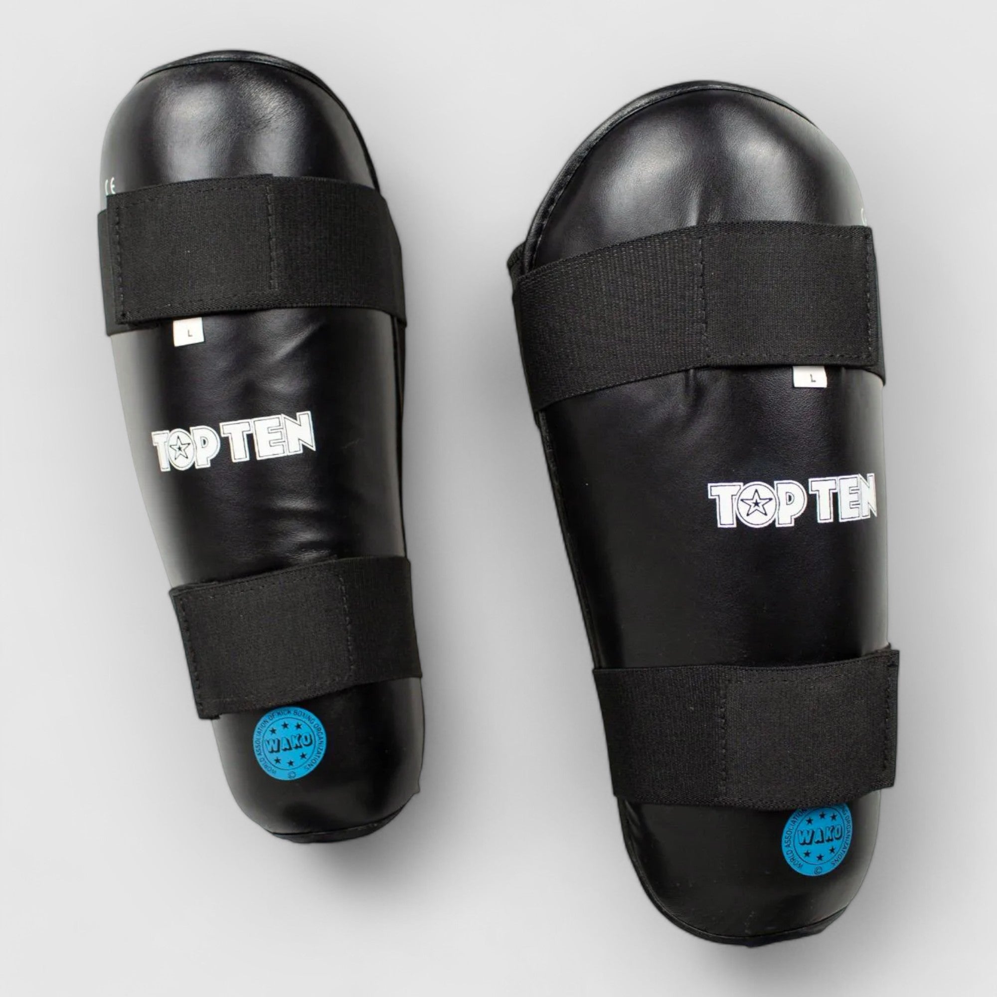 TOP TEN Leggbeskytter WAKO Style - Svart - CombatStore.no