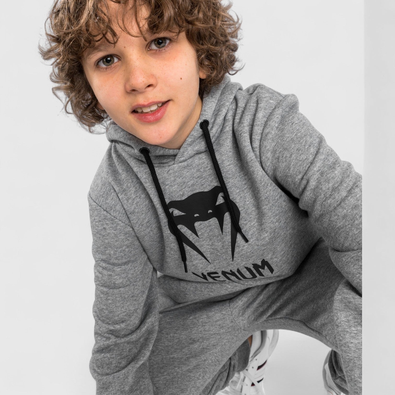 VENUM Classic Hettegenser for barn - Lys/Grå - CombatStore.no