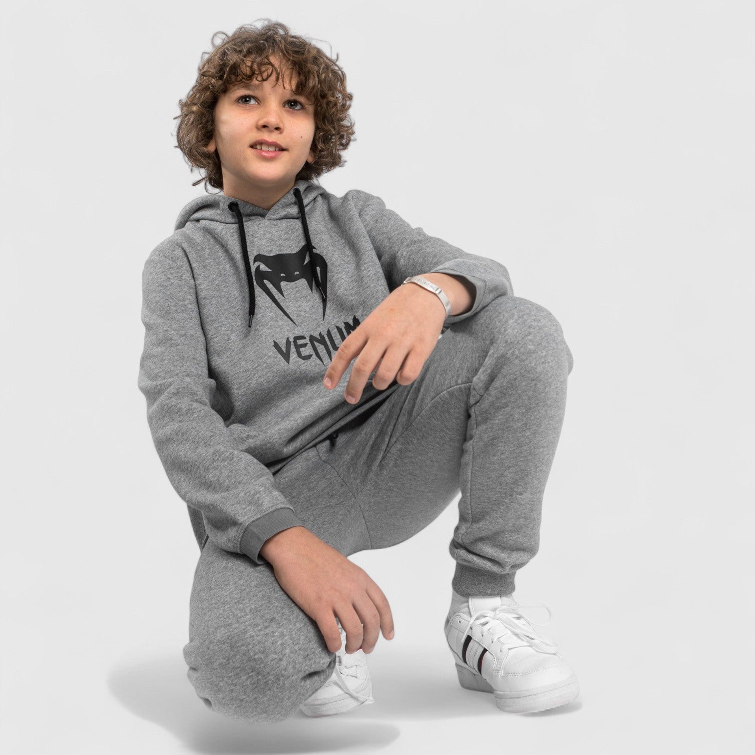 VENUM Classic Hettegenser for barn - Lys/Grå - CombatStore.no