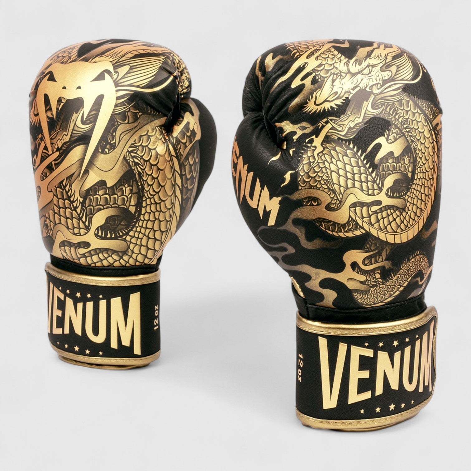 VENUM Dragon's Flight Boksehansker - Svart/Bronze - CombatStore.no