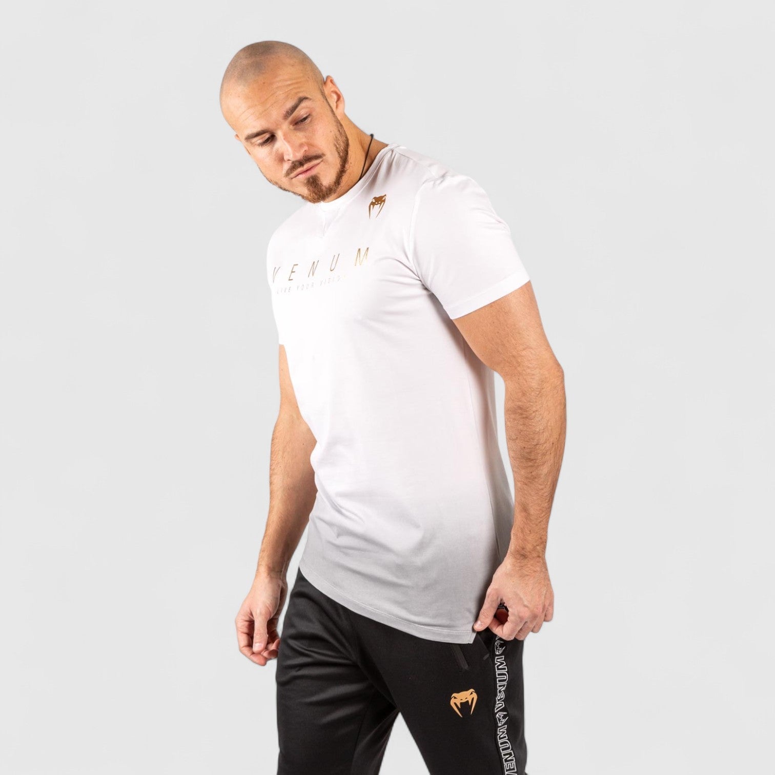 VENUM LiveYourVision T - skjorte - Hvit/Svart - CombatStore.no