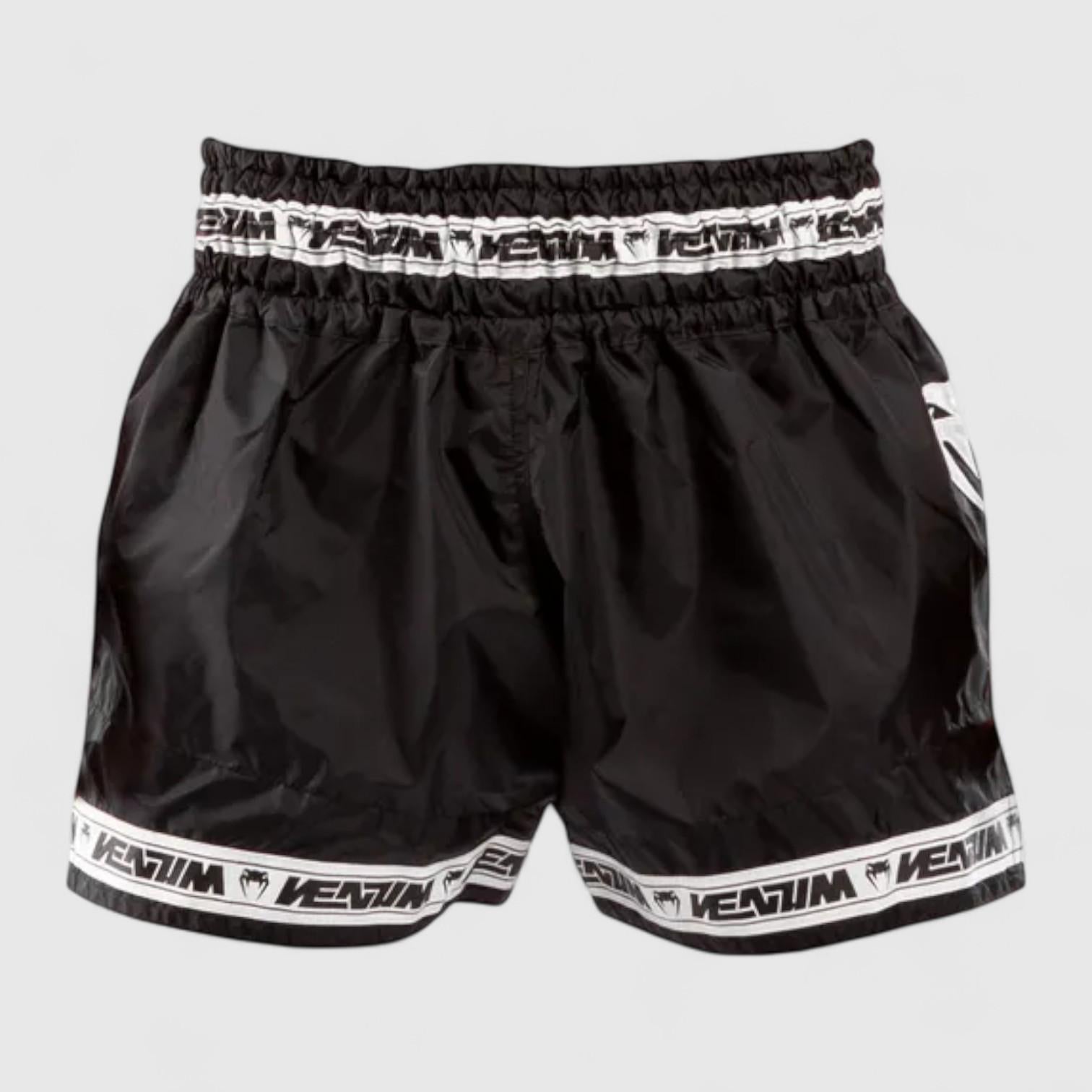 VENUM Parachute Muay thai shorts svart/hvit - CombatStore.no